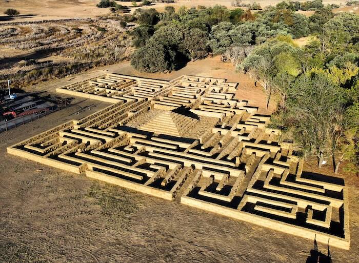 Mickelson Hay Maze overhead view