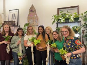 510families team from left Tiffany, Carol, Maureen, Parul, Natalie, Whitney, and Heather