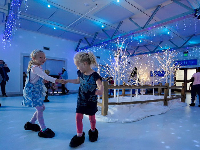 Kids Iceless Skating at Bay Area Discovery Museum