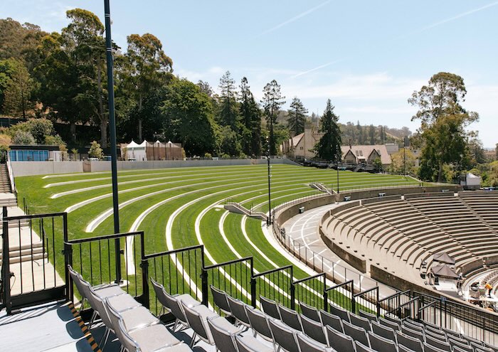 the empty greek theatre in Berkeley