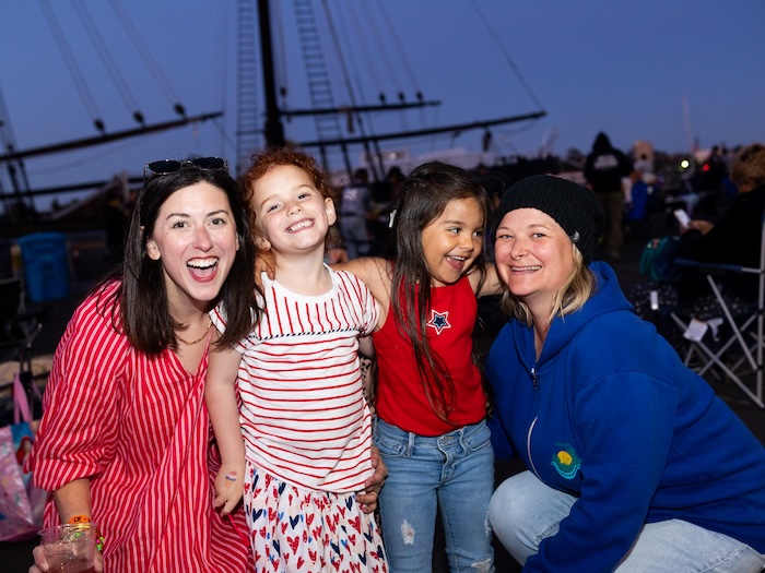 Family at Mare Island Spirit Ship on the fourth of july