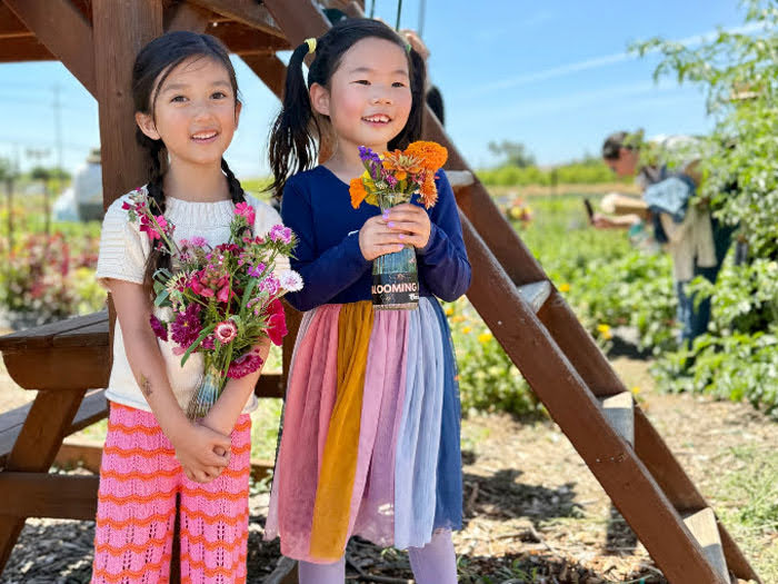 pick, craft, and take home flowers at Blooming Buddies