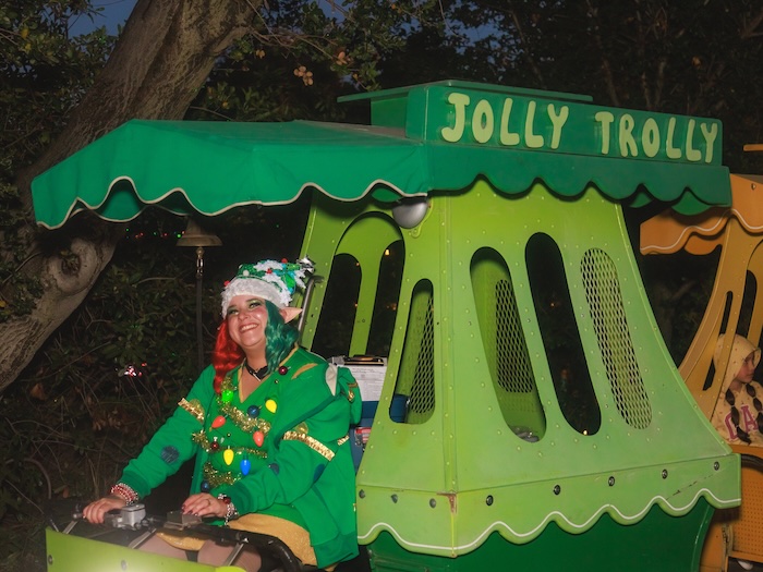 christmas train jolly trolly fairyland driven by an elf