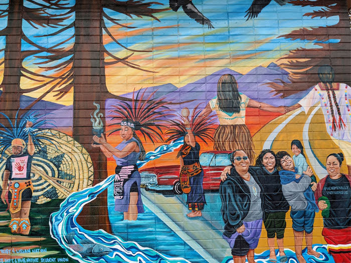Berkeley Unified School District’s Visual Land Acknowledgement Mural. 