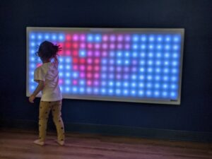 bumblebee playspace touch activated light wall