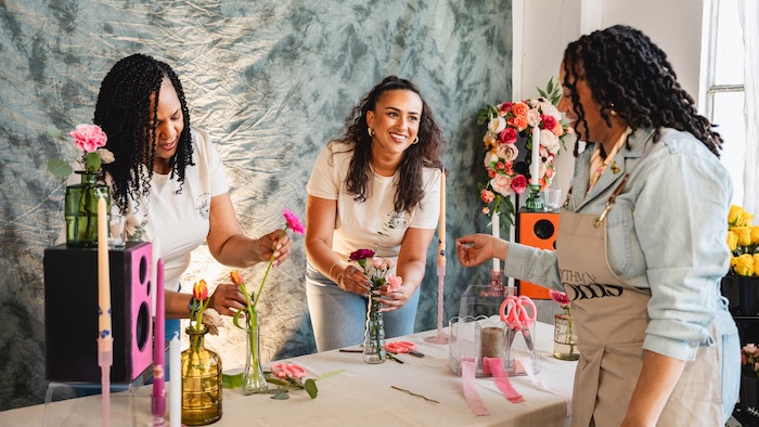 Flower bar at MOTHR event