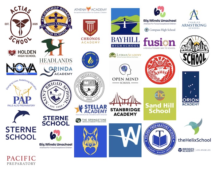 inclusive schools group participating schools logo cloud