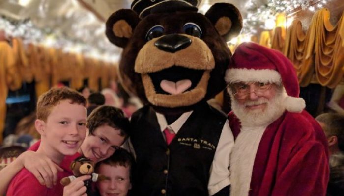 napa wine train turns into Santa Train